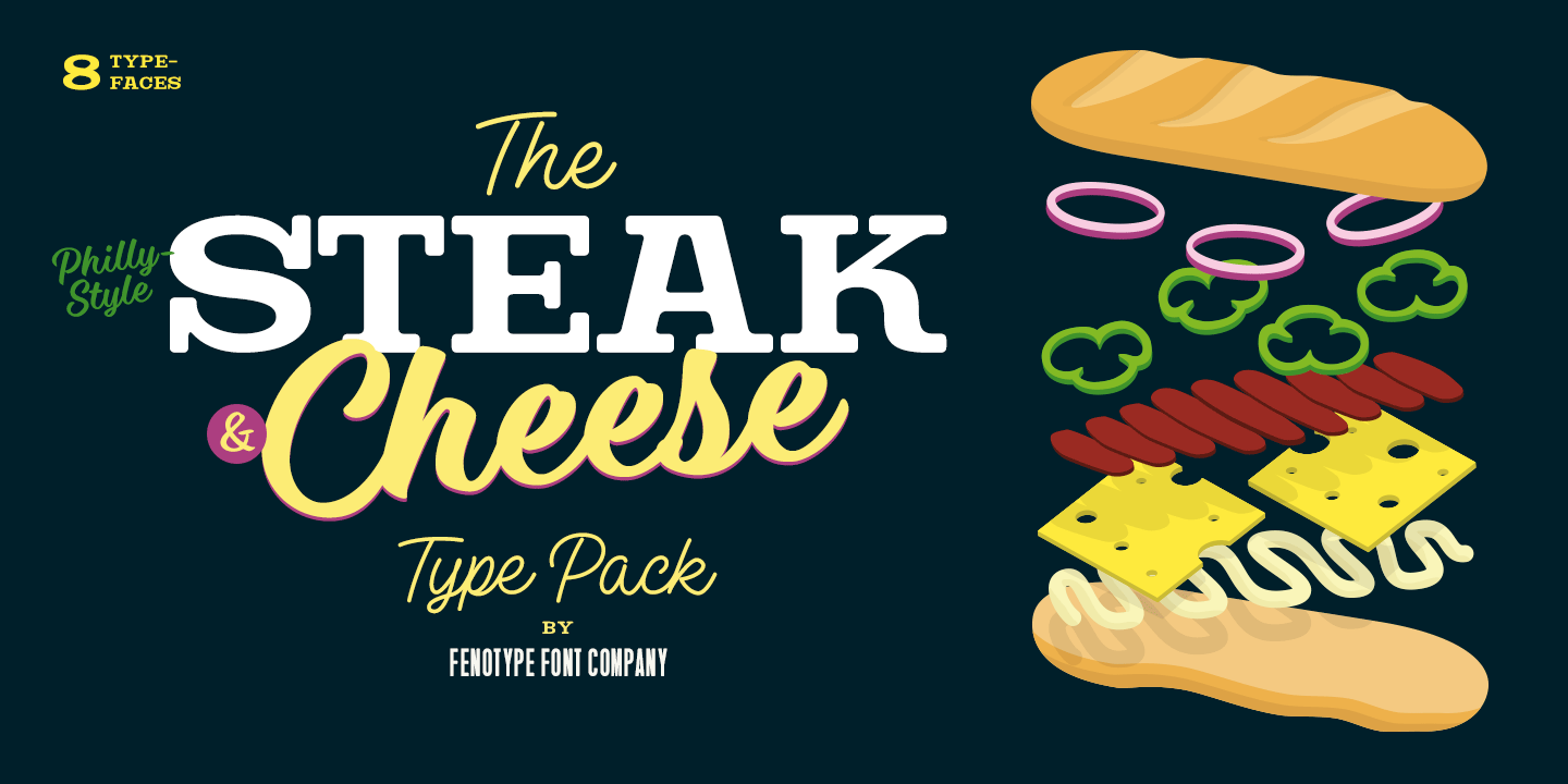Steak And Cheese Font preview