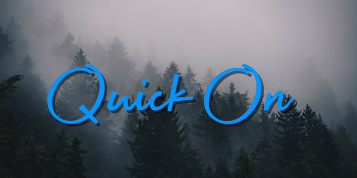 Quick On Font preview
