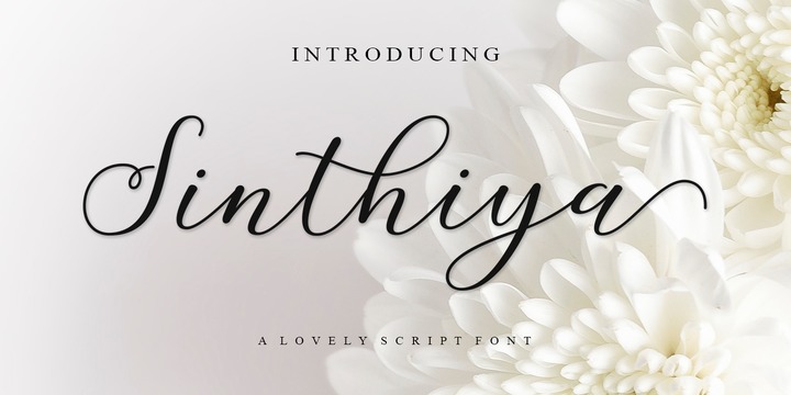 Sinthiya Script Font preview
