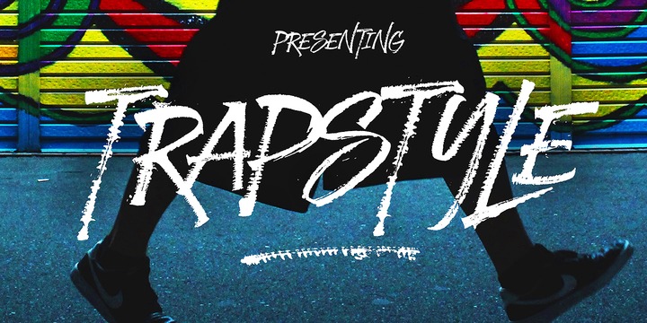Trapstyle Font preview