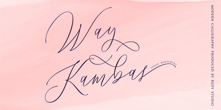 Way Kambas Font preview