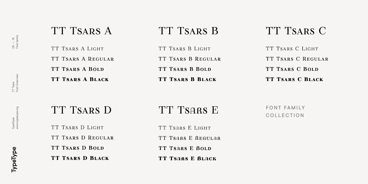 TT Tsars E Bold Font preview