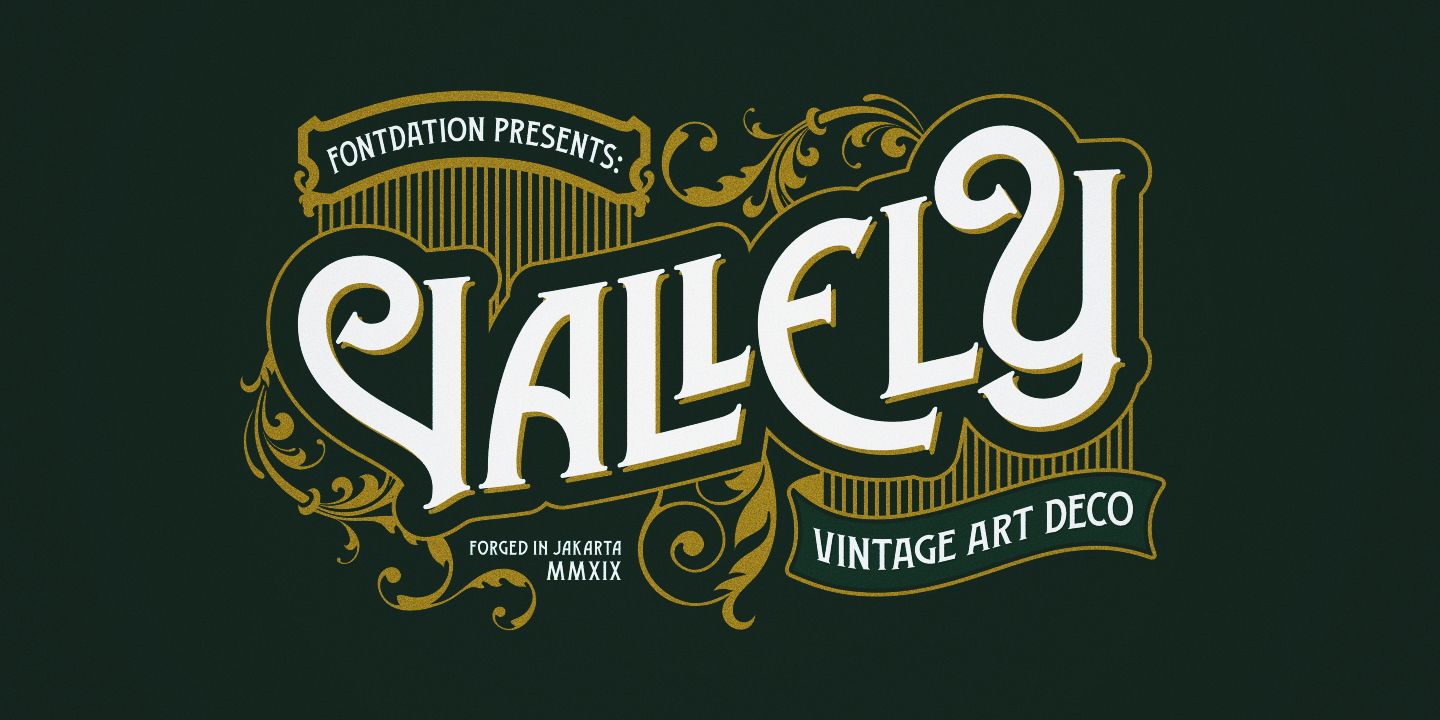Vallely Font preview