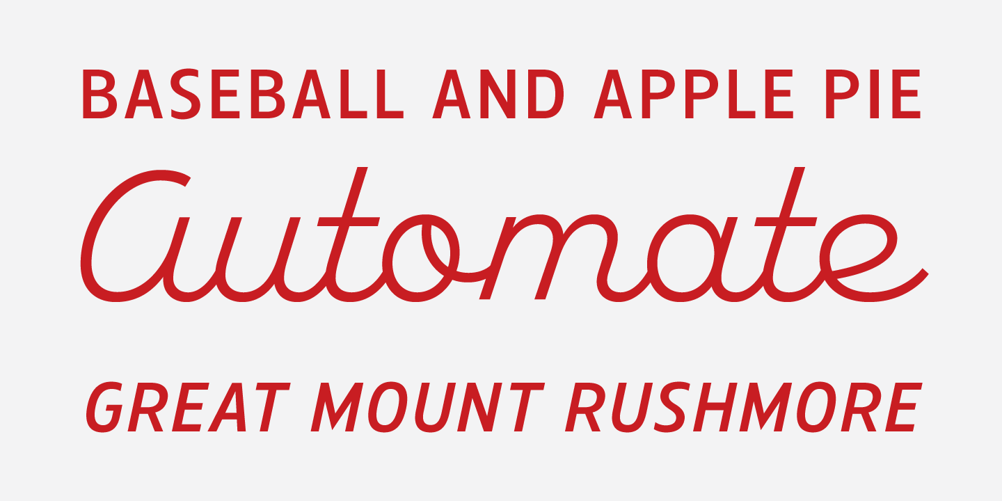 American Auto Medium Font preview