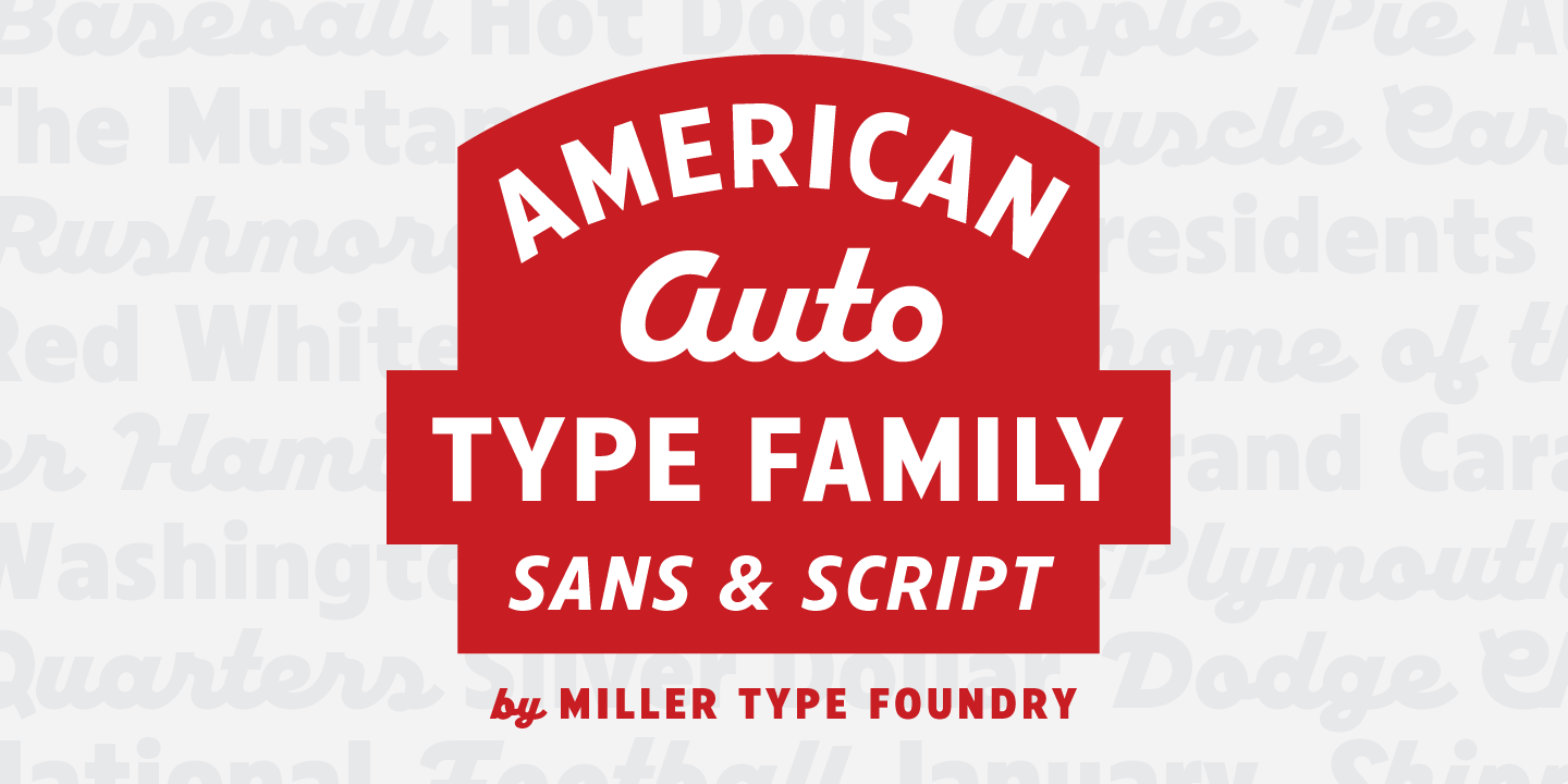 American Auto Font preview