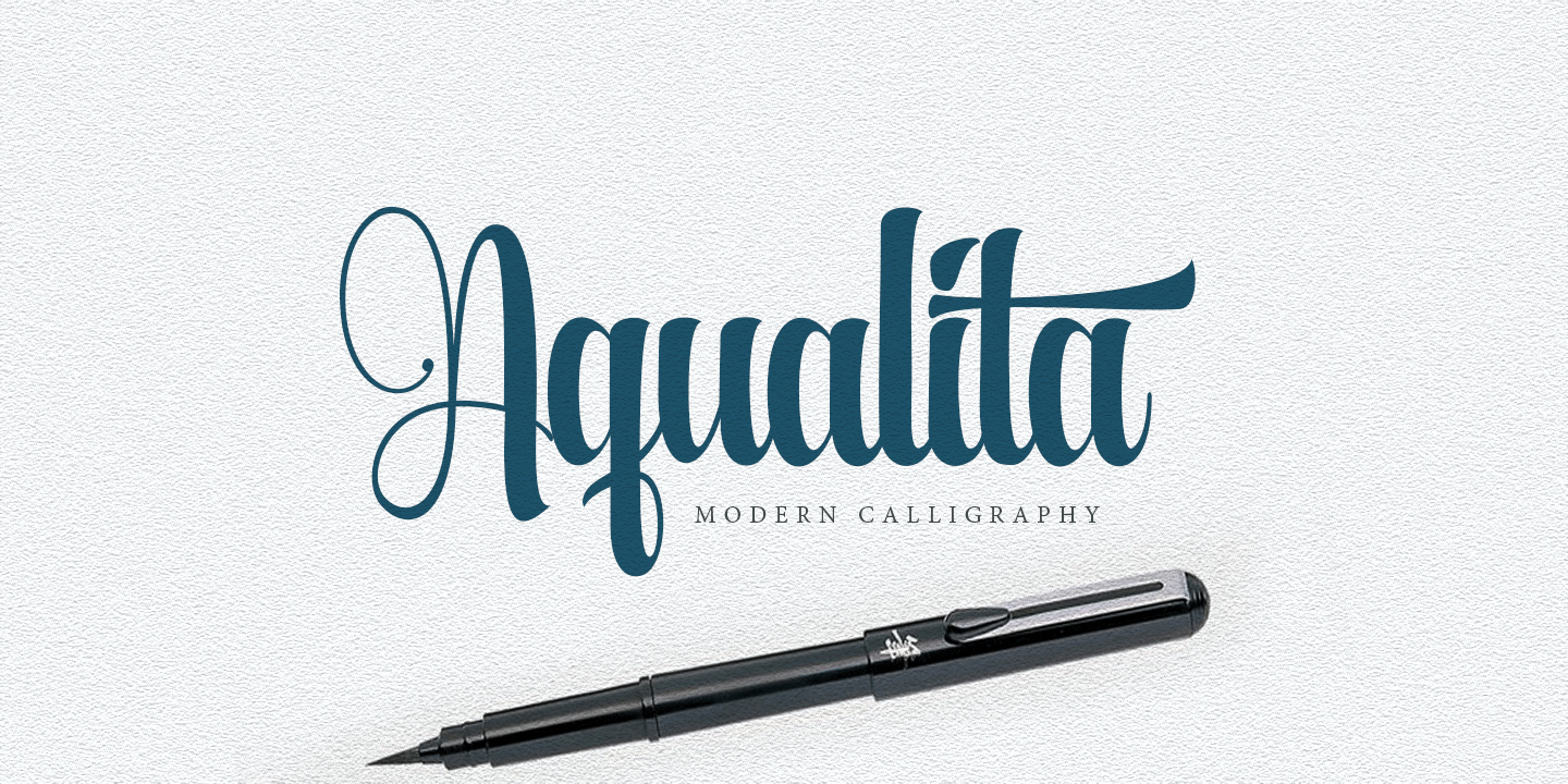 Aqualita Font preview