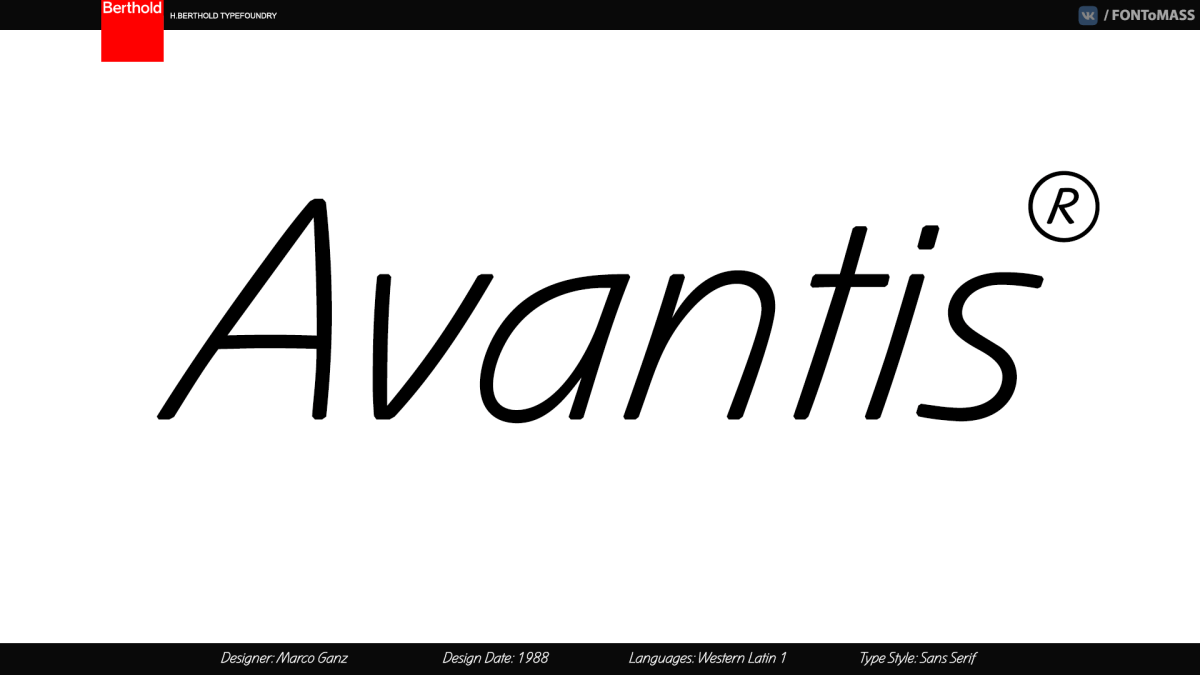 Avantis BQ Font preview