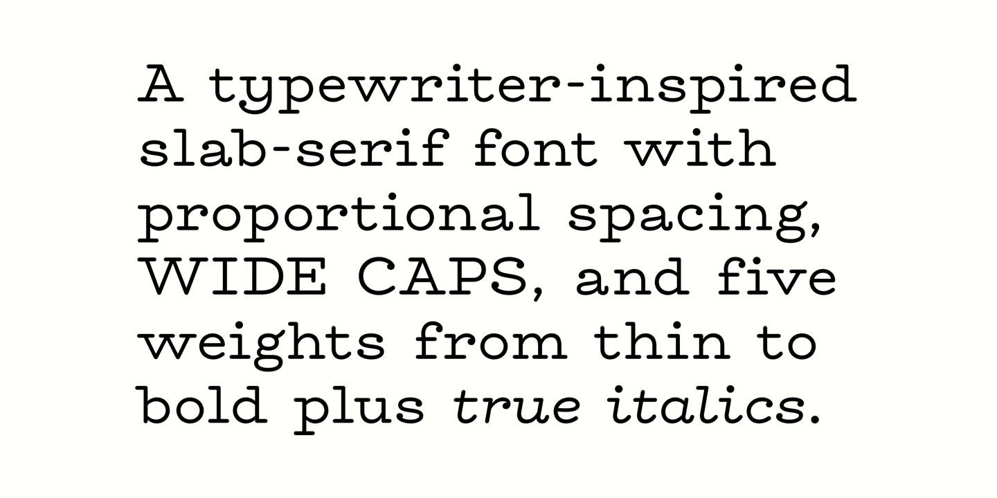 Hellenic Typewriter Regular Font preview