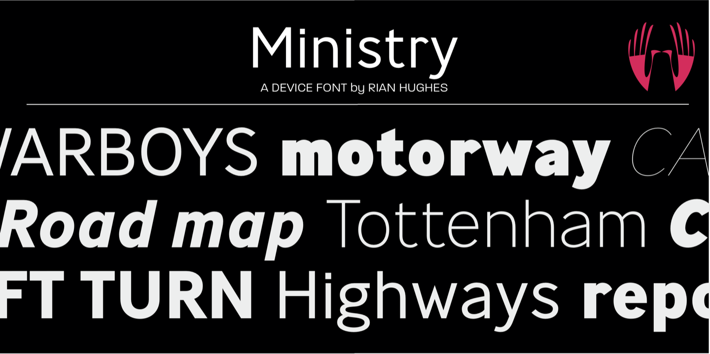 Ministry Extra Bold Italic Font preview
