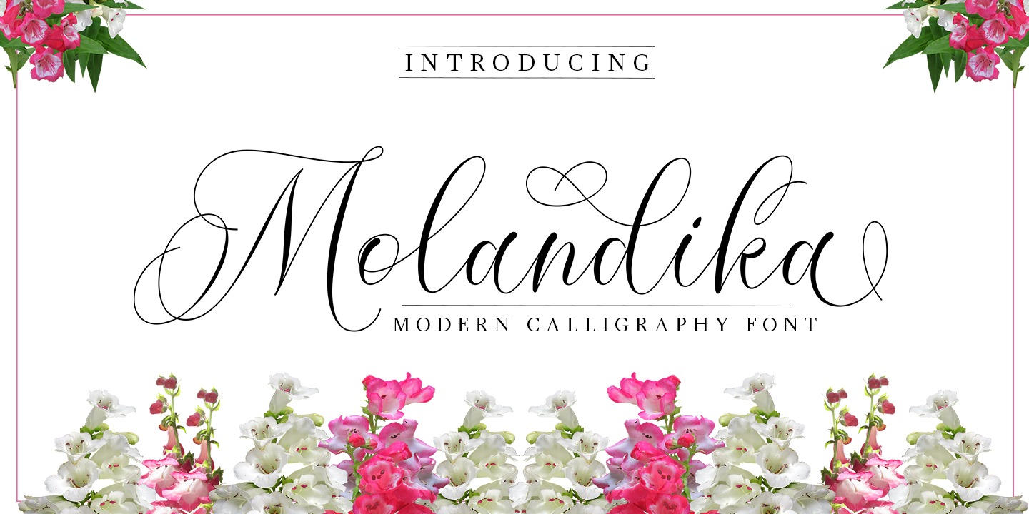 Molandika Script Font preview
