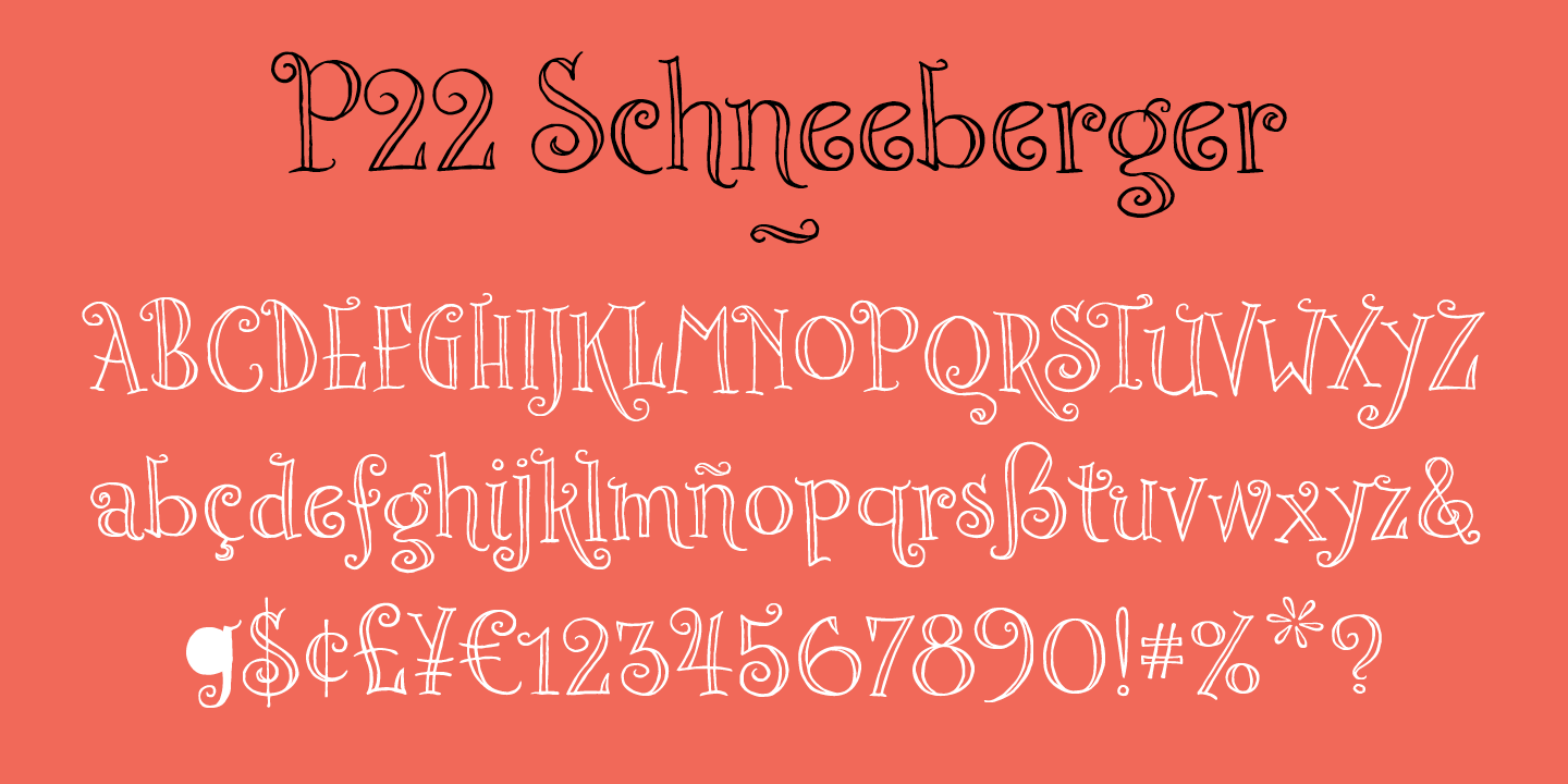 P22 Schneeberger Regular Font preview