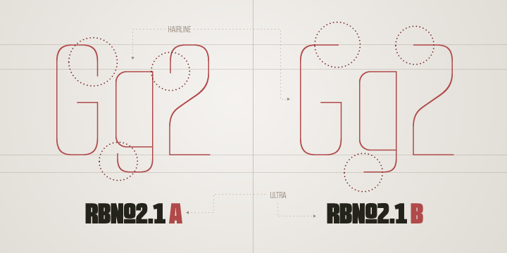 RBNo2.1 a Light Font preview