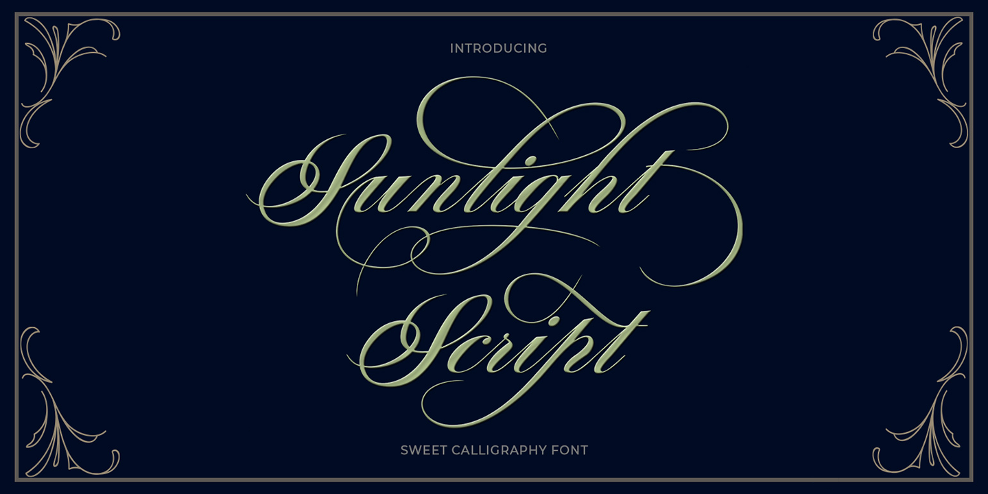 Sunlight Script Font preview