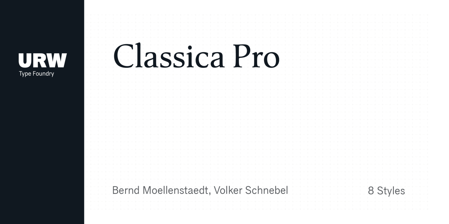 Classica Pro Regular Font preview