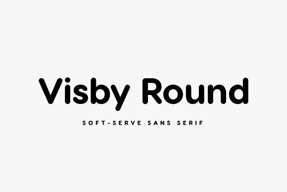 Visby Round CF Font preview