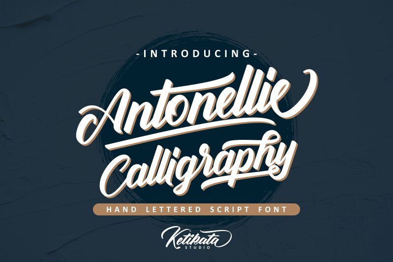 Antonellie Swash Font preview