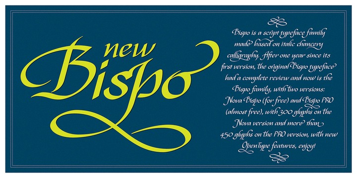 Bispo Font preview