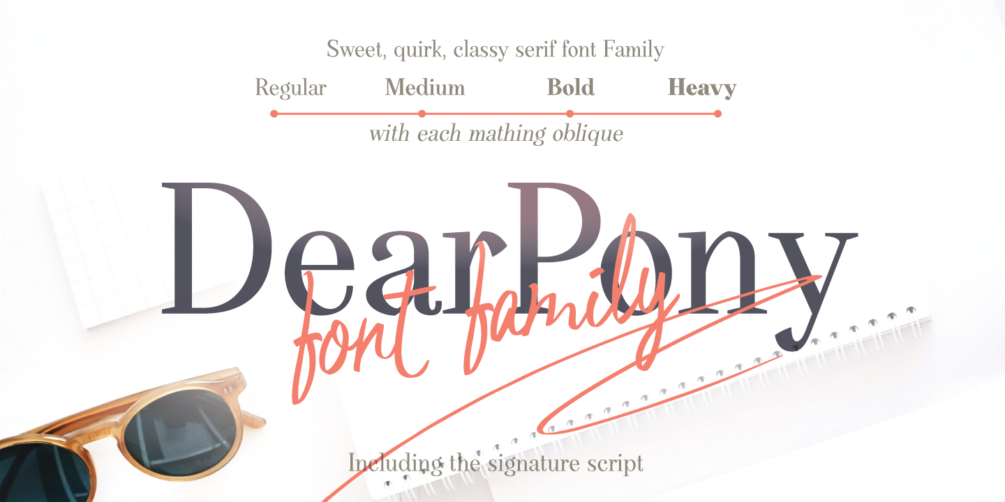 Dear Pony Medium Font preview