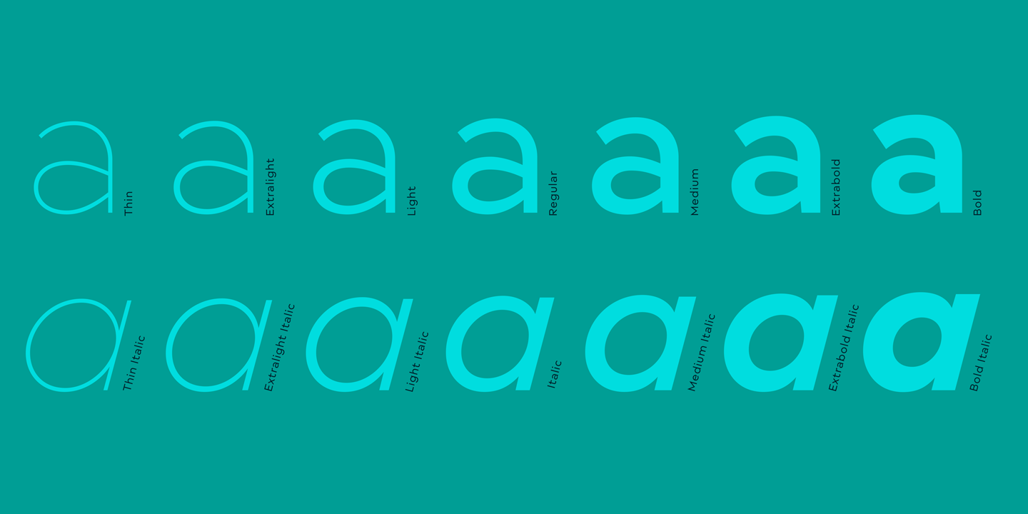 Matteo Extra light Italic Font preview