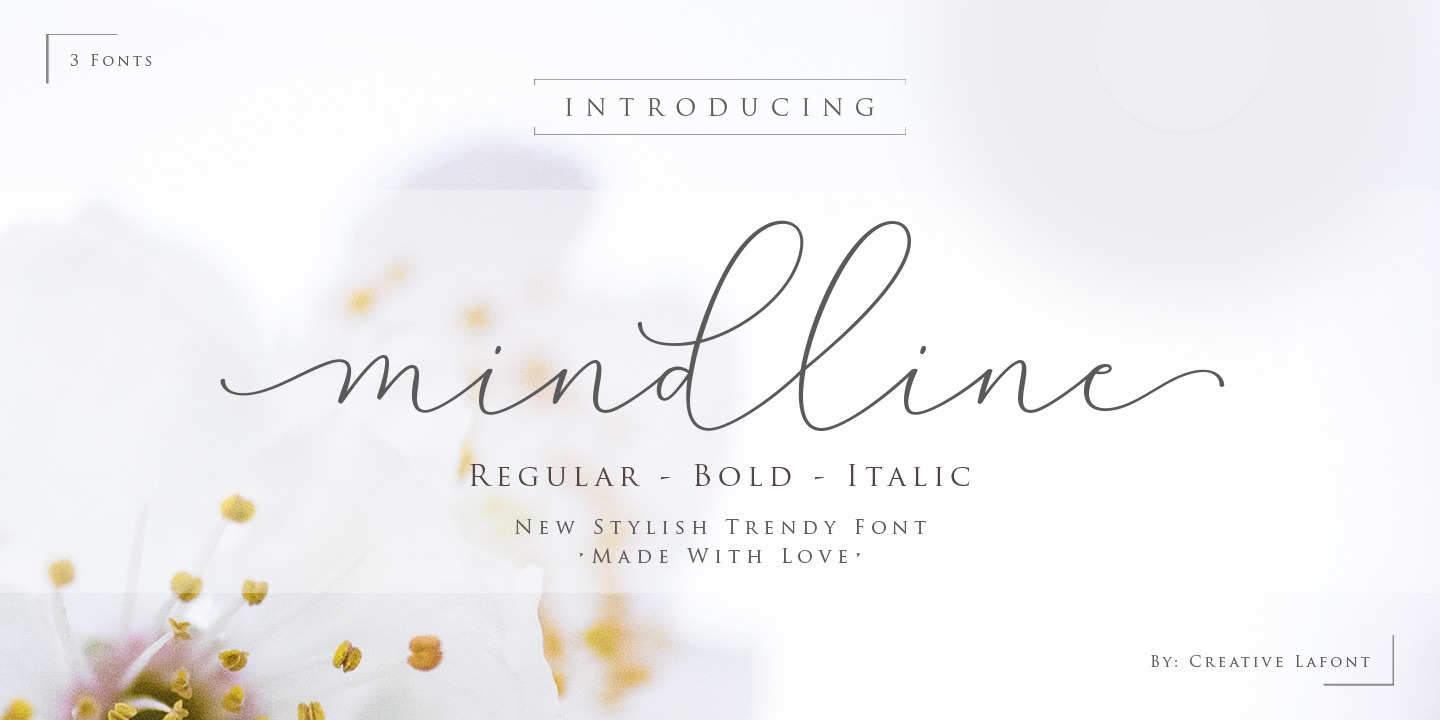 Mindline Script Font preview