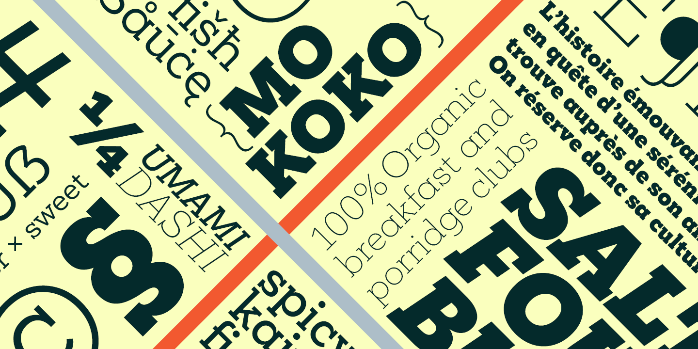 Mokoko Thin Font preview