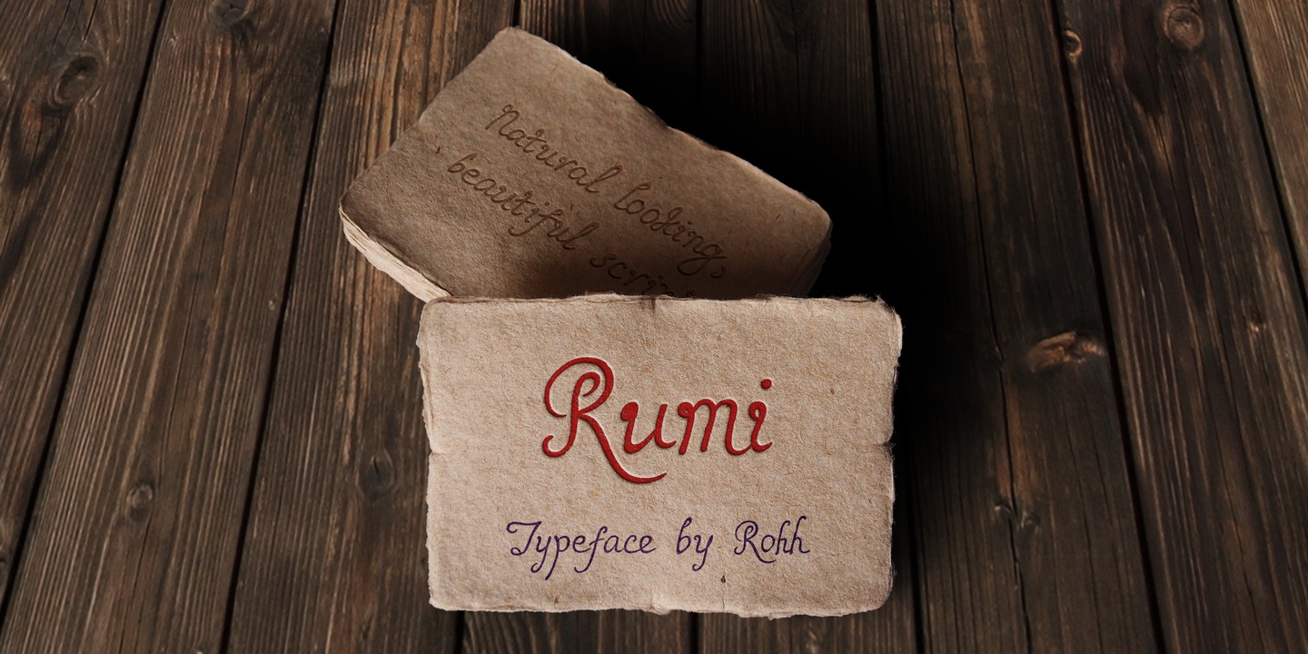 Rumi Font preview