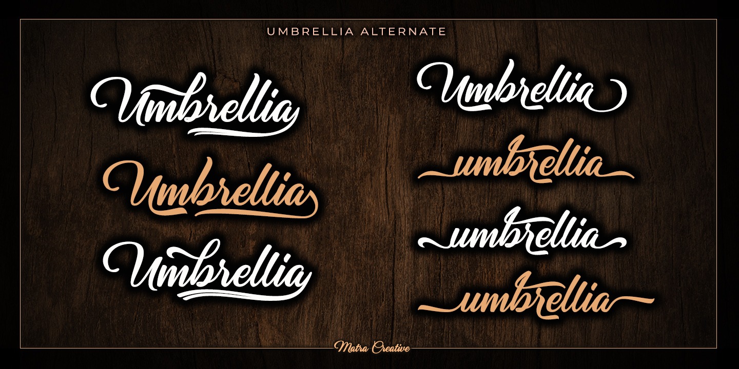 Umbrellia Regular Font preview