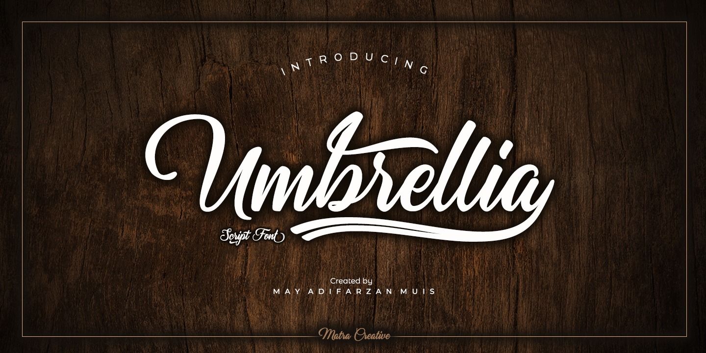 Umbrellia Font preview