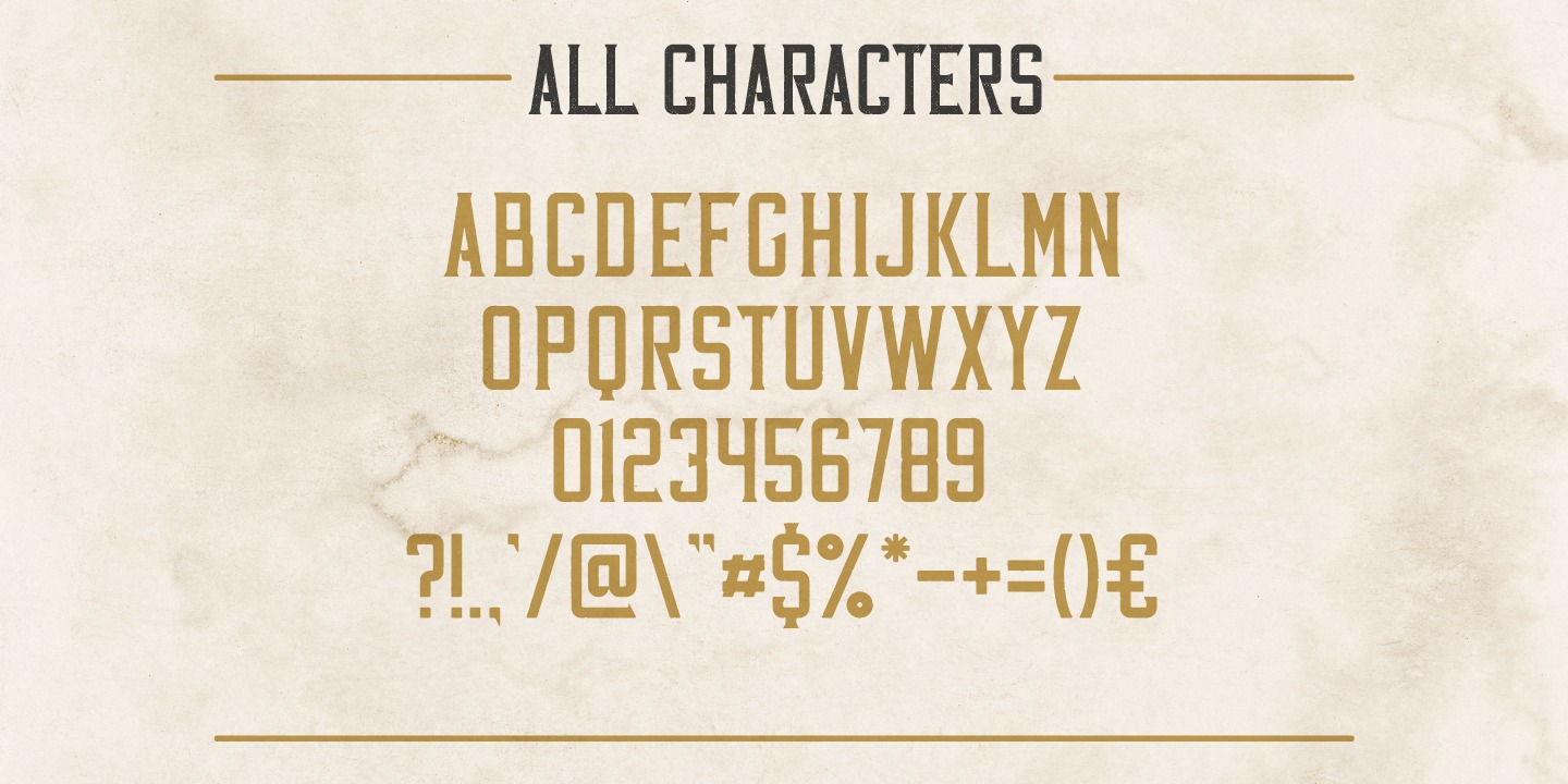 Vintage Whiskey Shadow Font preview