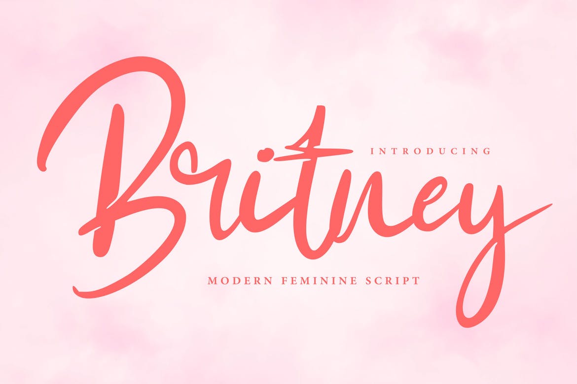 Britney  Font preview