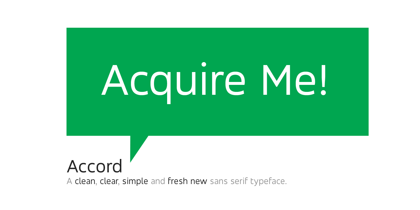 Accord Bold Font preview