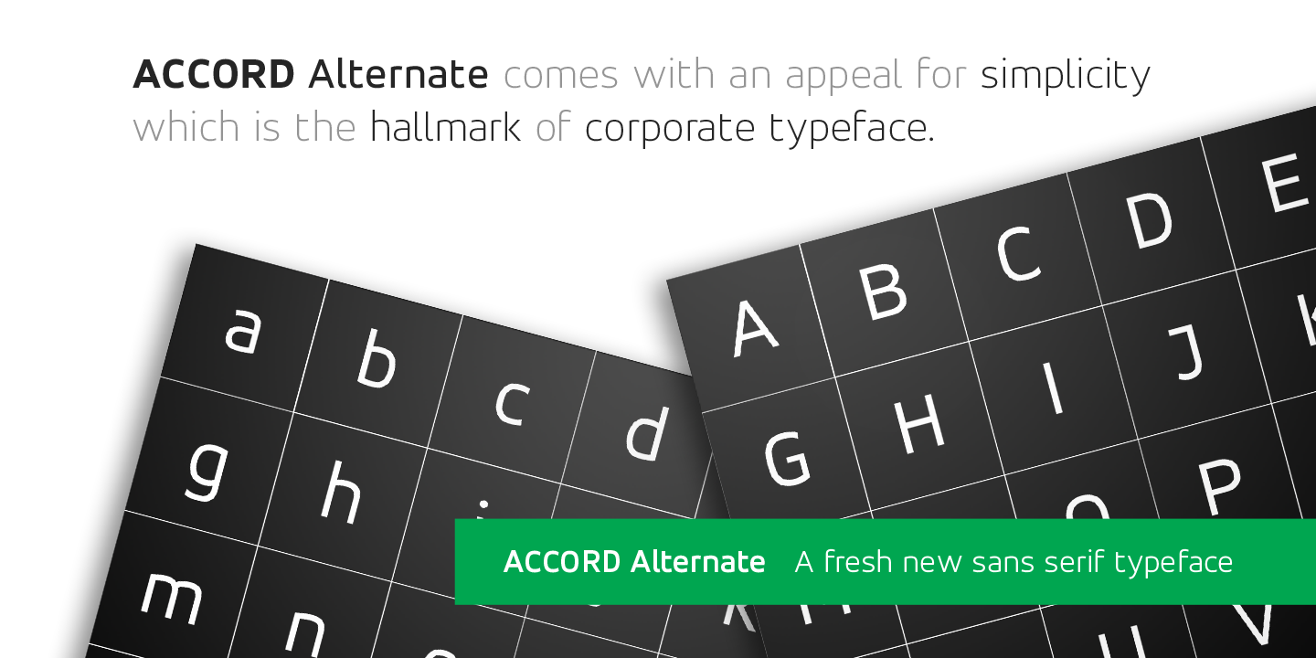 Accord Alternate Font preview