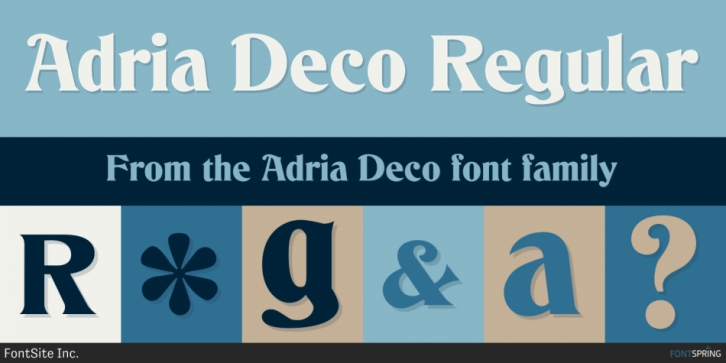 Adria Deco Font preview