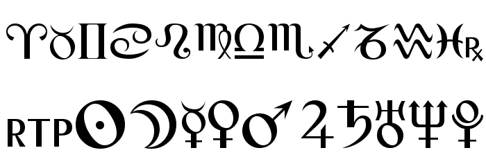 Astro 10s Font preview