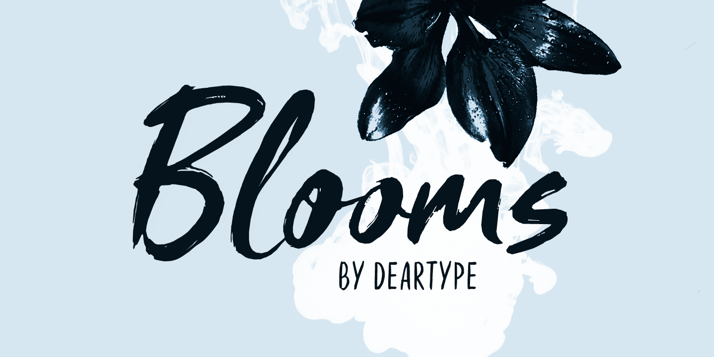 Blooms Font preview