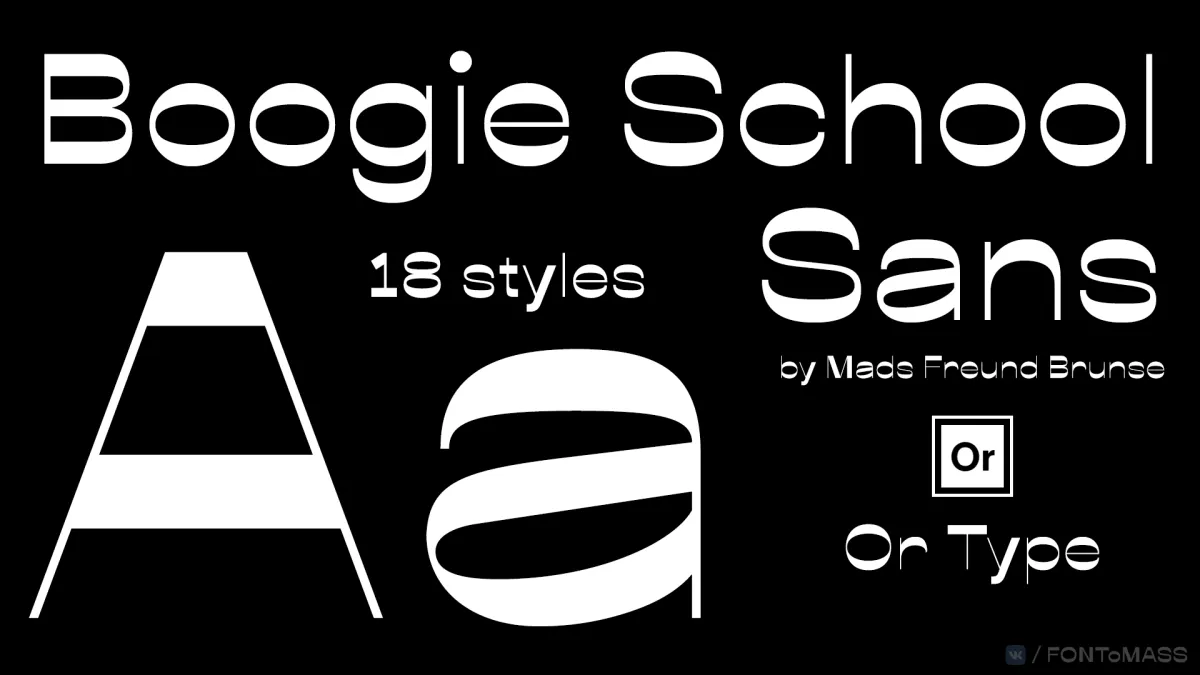Boogie School Sans Middle1st Font preview