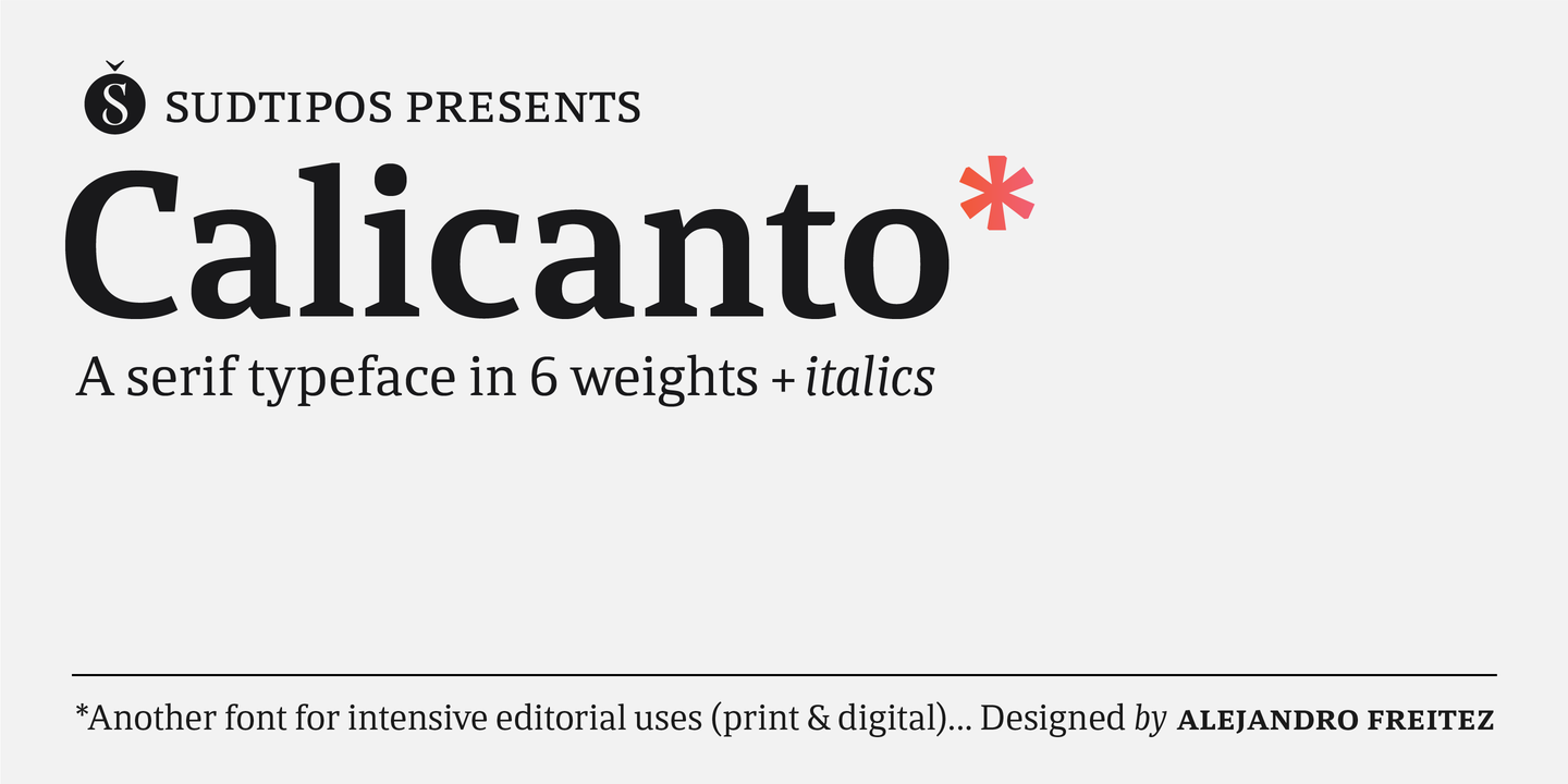 Calicanto Font preview