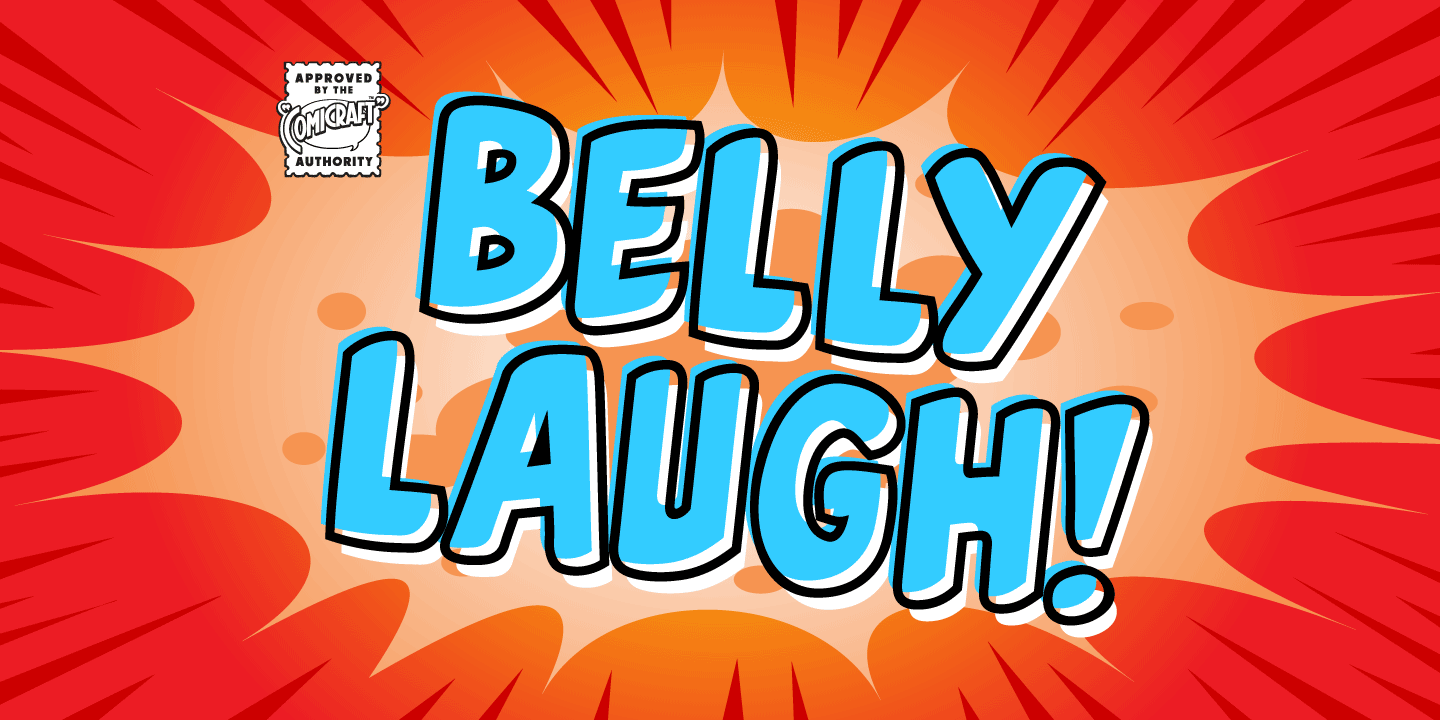 CC Belly Laugh Font preview
