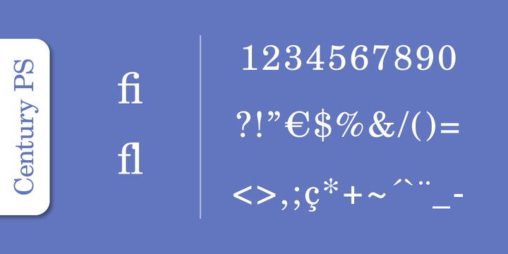 Century PS Pro Italic Font preview