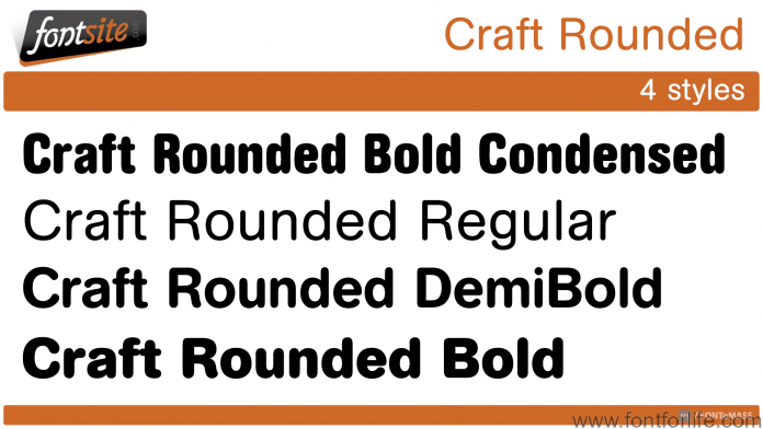 Craft Rounded Regular Font preview