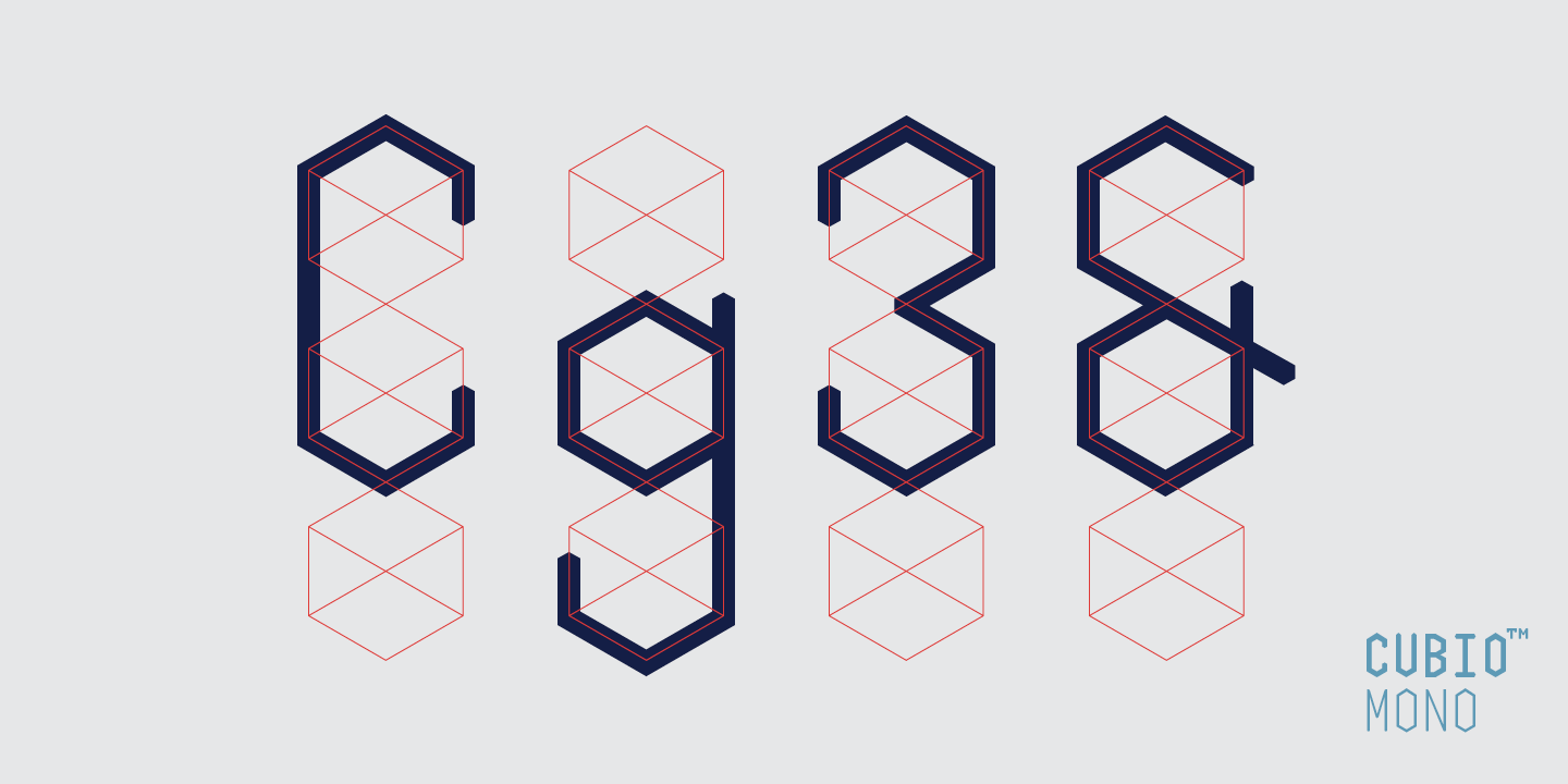 Cubio Mono 300 Font preview