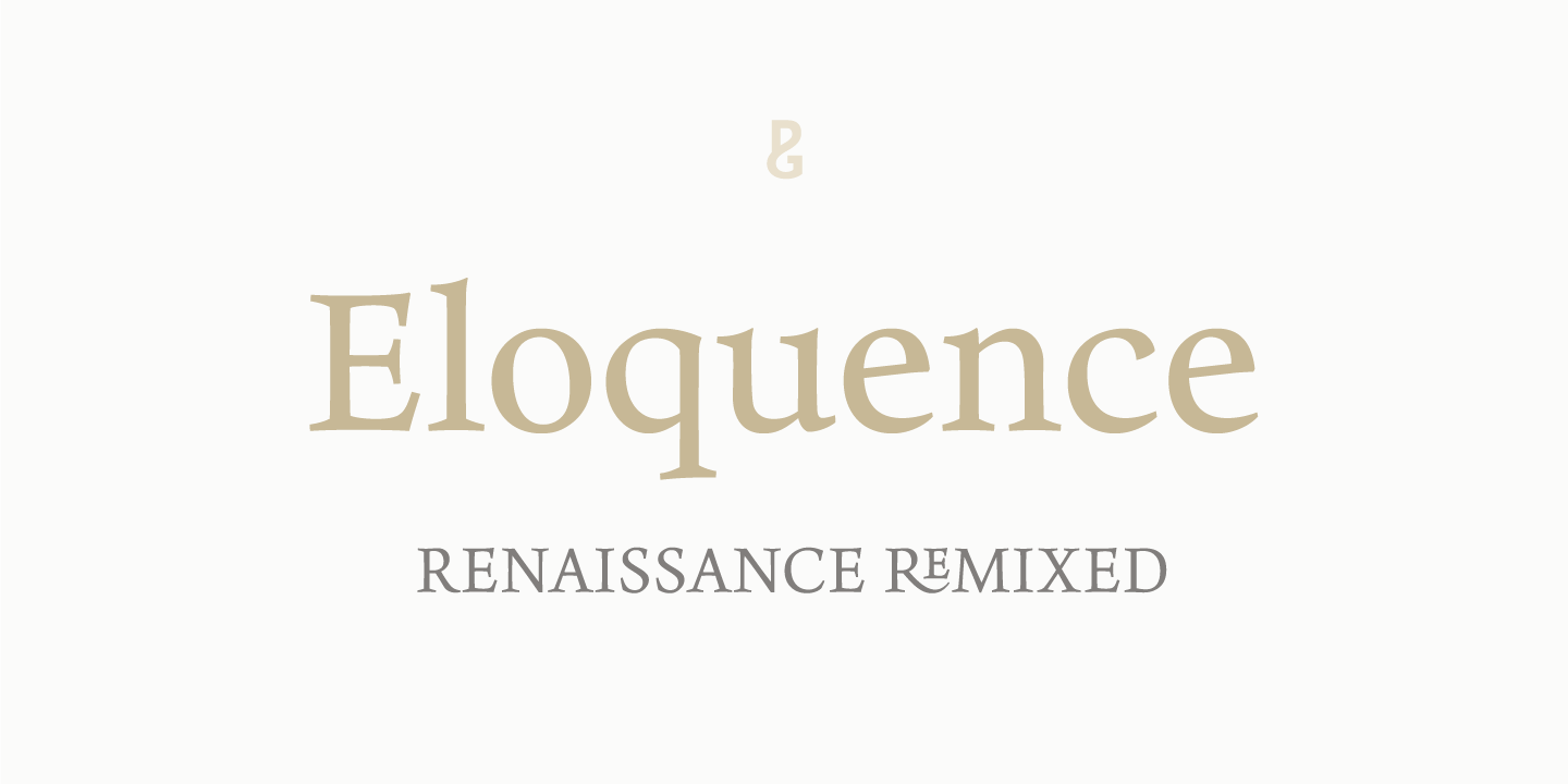 Eloquence Font preview