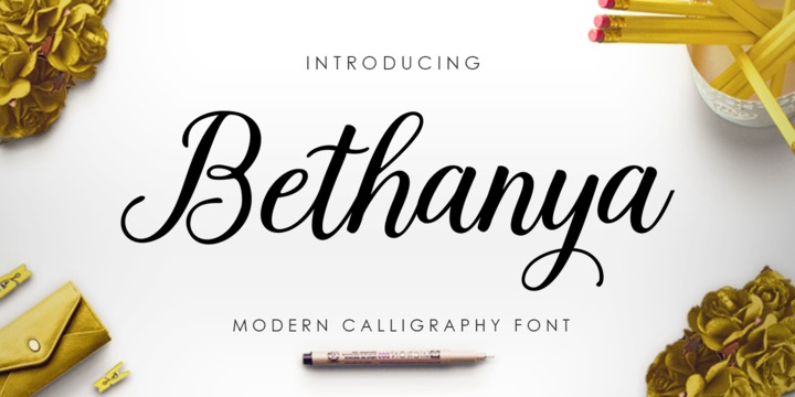 Bethanya Font preview