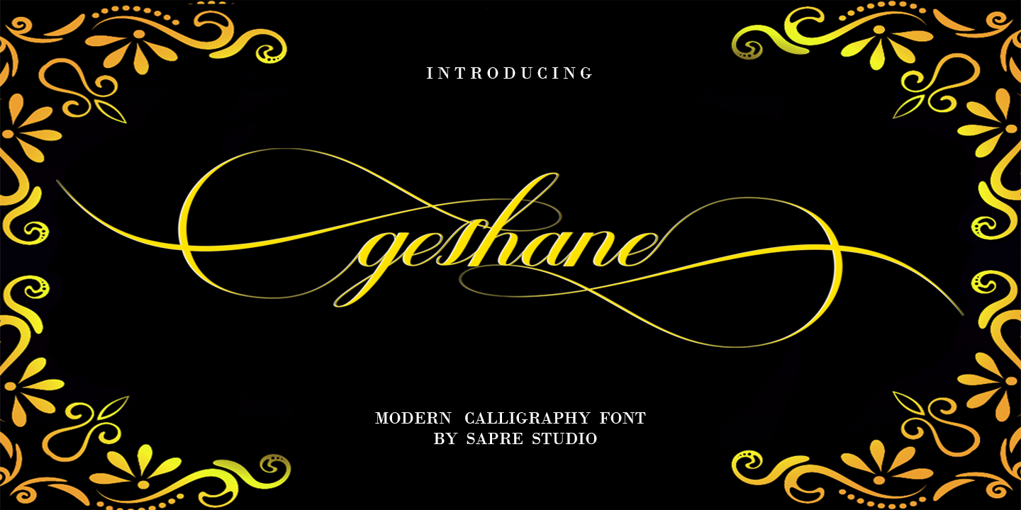 Geshane Font preview