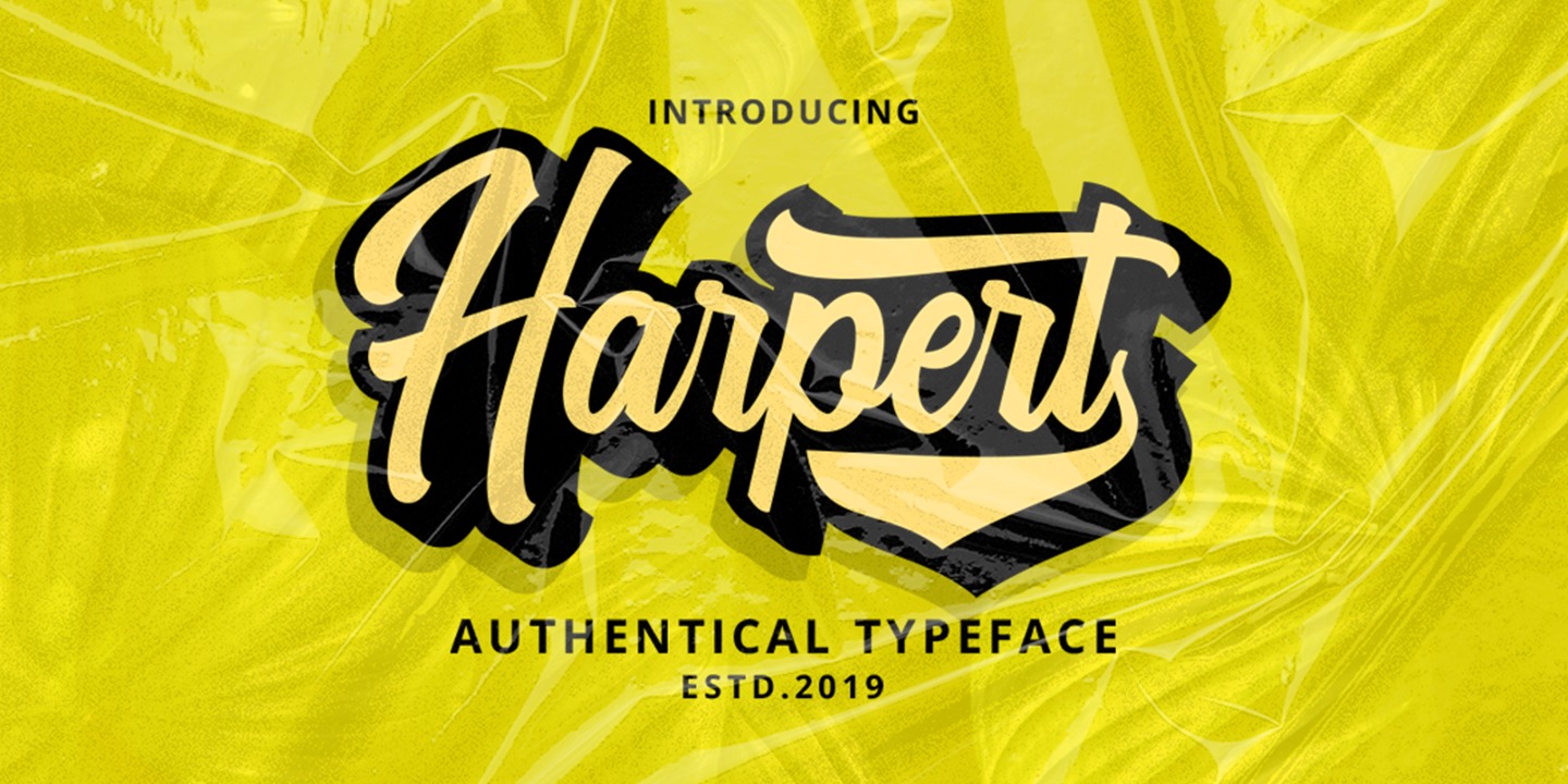 Harpert Script Font preview