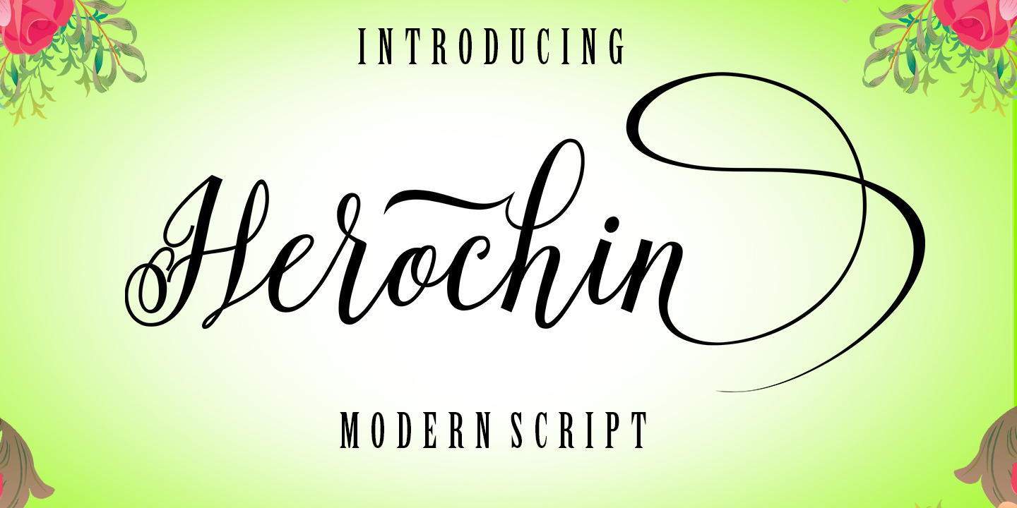 Herochin Font preview