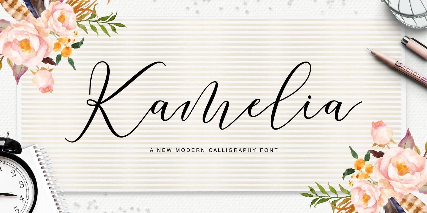 Kamelia Script Font preview
