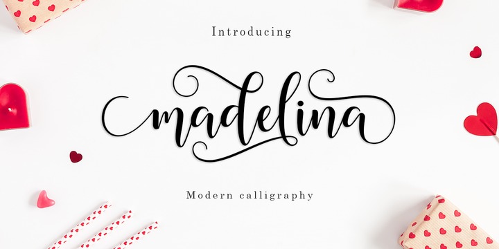 Madelina Script Font preview