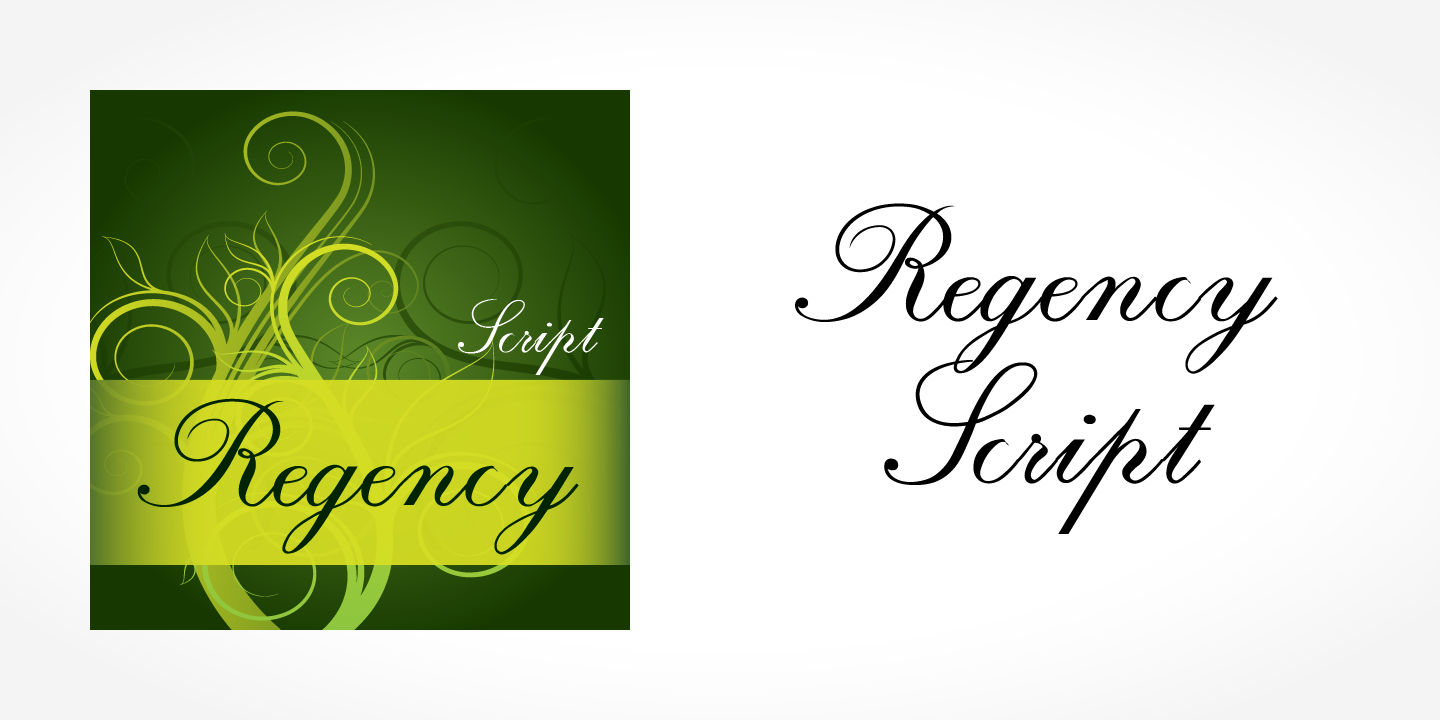 Regency Script Font preview