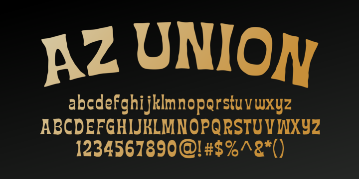 AZ Union Regular Font preview